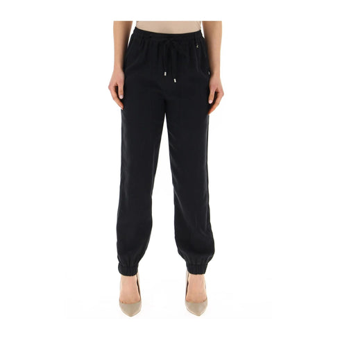 KOCCA Pantaloni Pantalone Donna morbido con coulisse Nero - Francavilla Moda